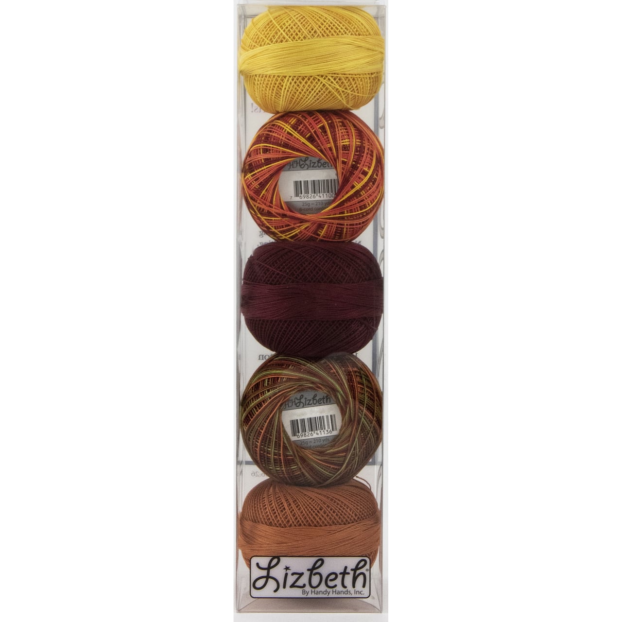 Handy Hands Lizbeth Fall Cordonnet Cotton Thread Pack, Size 20